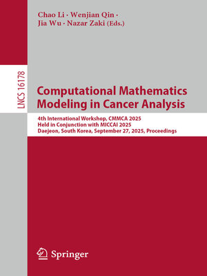 cover image of Computational Mathematics Modeling in Cancer Analysis